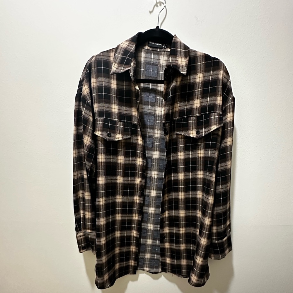 Pretty little things oversized flannel